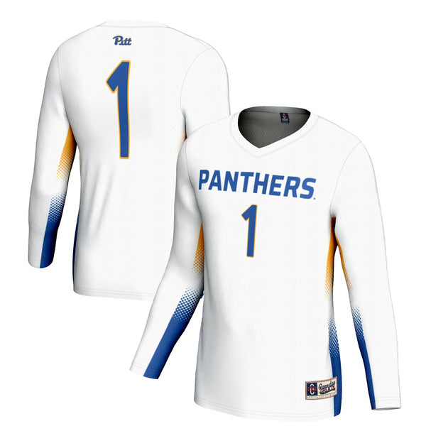 #1 Pitt Panthers Lightweight Volleyball Jersey - White