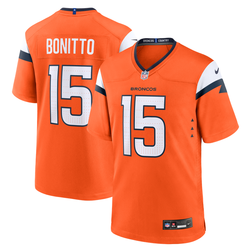 Nik Bonitto Denver Broncos Football Jersey, Sportswear Jersey Shirt, Lightweight Athletic Jersey, Casual Gift for Men, Style 202223018
