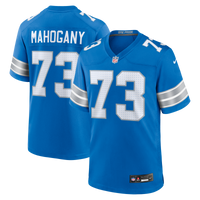 Christian Mahogany Detroit Lions Football Jersey, Blue Game Sportswear Jersey Shirt, Lightweight Breathable Athletic Jersey, Casual Gift for Men