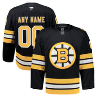 Boston Bruins Hockey Jersey, Black Authentic Sportswear Jersey Shirt, Long Sleeve Hockey Sweater Jersey, Casual Gift for Men, Style 203134969