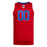 Kansas Jayhawks Basketball Jersey, Royal/Red Sportswear Jersey Shirt, Sleeveless Athletic Tank Jersey, Casual Gift for Men