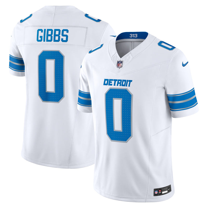 Jahmyr Gibbs Detroit Lions Football Jersey, White Limited Sportswear Jersey Shirt, Lightweight Breathable Athletic Jersey, Casual Gift for Men