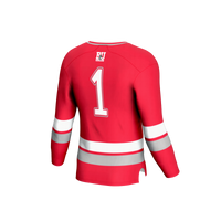 Boston University Hockey Jersey, Scarlet Sportswear Jersey Shirt, Long Sleeve Hockey Sweater Jersey, Casual Gift for Men, Style 203020098