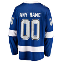 Tampa Bay Lightning Hockey Jersey, Blue Breakaway Sportswear Jersey Shirt, Long Sleeve Hockey Sweater Jersey, Casual Gift for Men, Style 2791512
