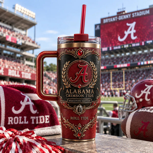 ALA Heritage Crest - Crimson and Gilded Wraparound Tumbler - main