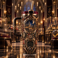 Hogwarts Nocturne - Gold Relief, Moonlight and Stillness
