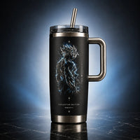 Storm Anatomy - Monochrome Lightning Warrior Tumbler