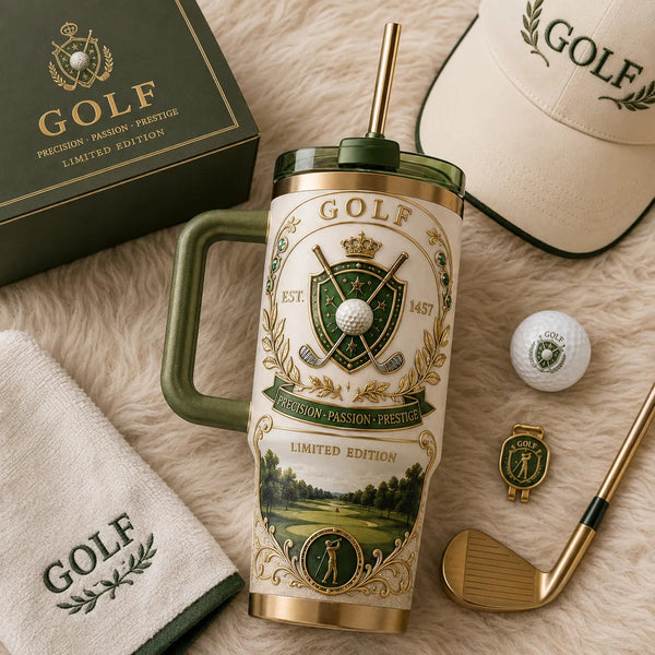 Precision, Passion, Prestige - The Golf Crest Tumbler - main