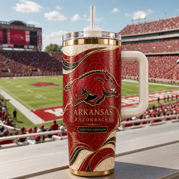 ARK Crimson Mosaic - Razorback Crest Drinkware - main