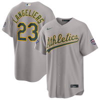 Shea Langeliers Athletics Baseball Jersey, Gray Replica Sportswear Jersey Shirt, Lightweight Breathable Athletic Jersey, Casual Gift for Men