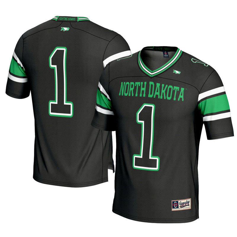 North Dakota Football Jersey, Black Sportswear Jersey Shirt, Lightweight Breathable Athletic Jersey, Casual Gift for Men