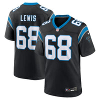 Damien Lewis Carolina Panthers Football Jersey, Black Game Sportswear Jersey Shirt, Lightweight Breathable Athletic Jersey, Casual Gift for Men