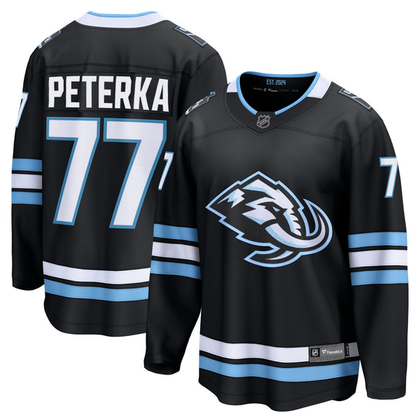 Utah Mammoth JJ Peterka Black Home Breakaway Jersey