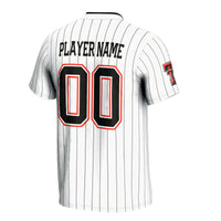 Texas Tech Red Raiders Softball Jersey, White Lightweight Sportswear Jersey Shirt, Lightweight Breathable Athletic Jersey, Casual Gift for Men