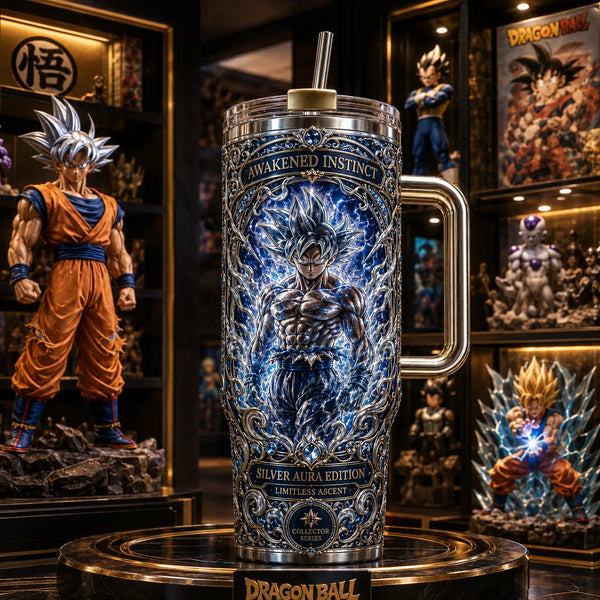 Awakened Instinct - Goku Wrapped in Silver Aura - main
