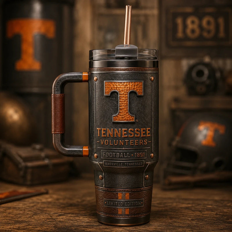 TENN Heritage - The Amber T on a Weathered Vintage Panel