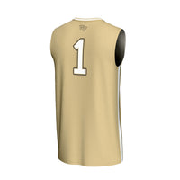 Wake Forest Demon Deacons Basketball Jersey, Gold Sportswear Jersey Shirt, Sleeveless Athletic Tank Jersey, Casual Gift for Men, Style 202219722