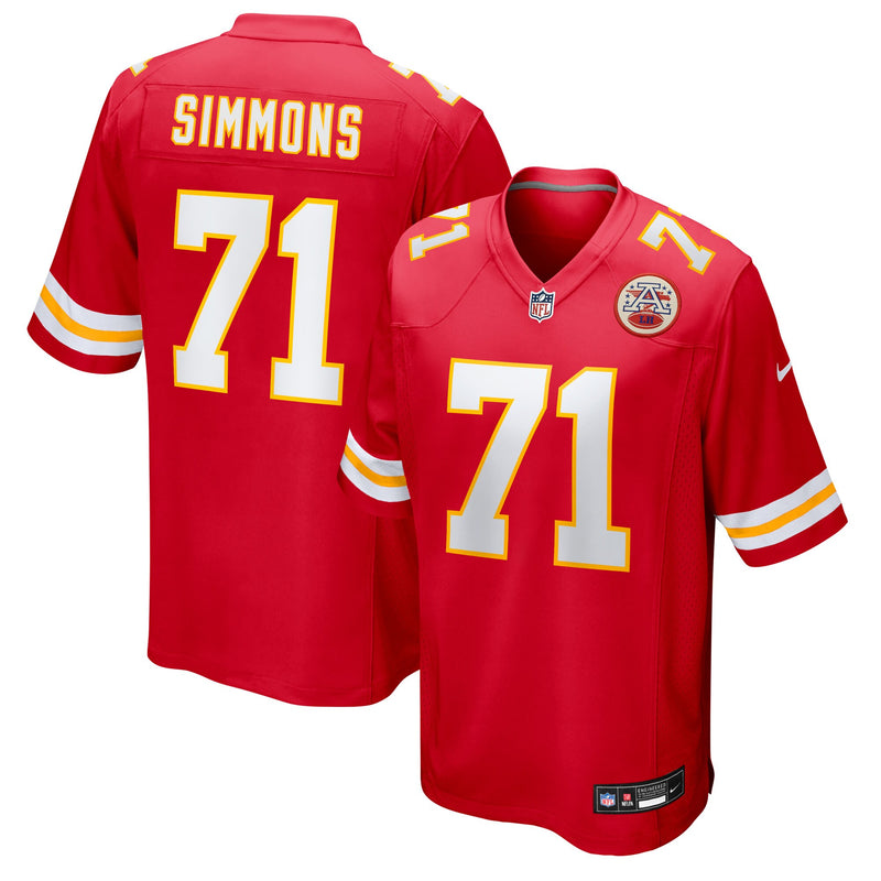 Josh Simmons Kansas City Chiefs Football Jersey, Sportswear Jersey Shirt, Lightweight Athletic Jersey, Casual Gift for Men, Style 203443682