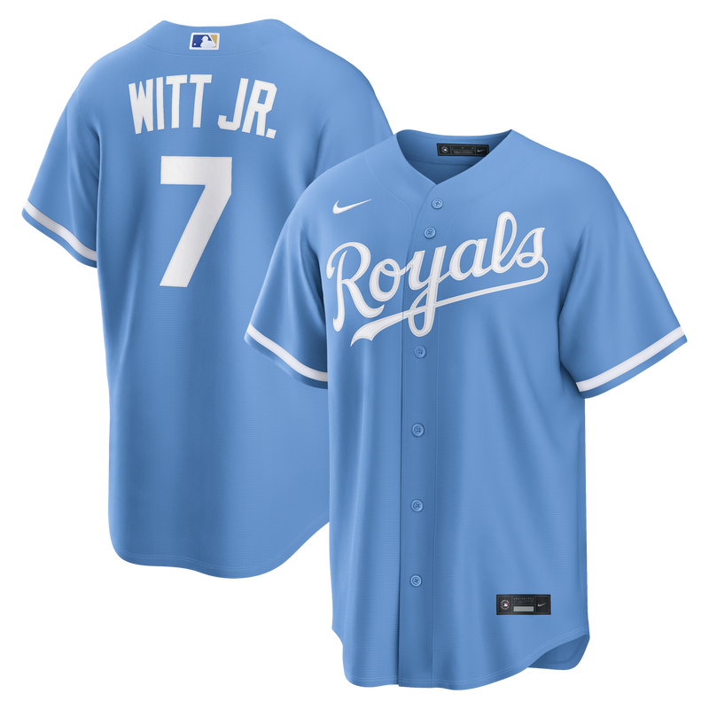 Bobby Witt Jr. Kansas City Royals Baseball Jersey, Light Sportswear Jersey Shirt, Lightweight Breathable Athletic Jersey, Casual Gift for Men