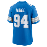 Mekhi Wingo Detroit Lions Football Jersey, Blue Game Sportswear Jersey Shirt, Lightweight Breathable Athletic Jersey, Casual Gift for Men