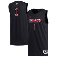 Troy University Trojans Basketball Jersey, Black Replica Sportswear Jersey Shirt, Sleeveless Athletic Tank Jersey, Casual Gift for Men