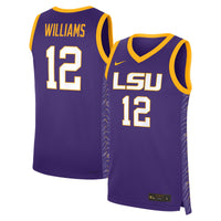 LSU Tigers Basketball Jersey, Purple Replica Sportswear Jersey Shirt, Sleeveless Athletic Tank Jersey, Casual Gift for Men
