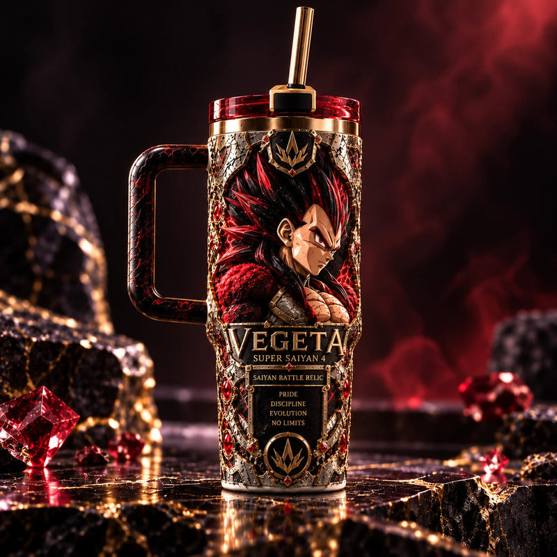 Pride, Discipline, No Limits - A Vegeta Tumbler Statement