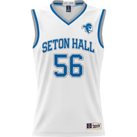 Seton Hall Pirates Basketball Jersey, White Lightweight Sportswear Jersey Shirt, Sleeveless Athletic Tank Jersey, Casual Gift for Men