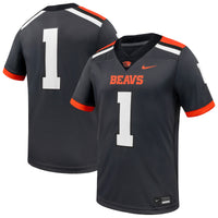 Oregon State Beavers Football Jersey, Anthracite Game Sportswear Jersey Shirt, Lightweight Breathable Athletic Jersey, Casual Gift for Men