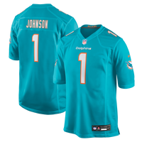 Chris Johnson Miami Dolphins Football Jersey, Aqua Game Sportswear Jersey Shirt, Lightweight Breathable Athletic Jersey, Casual Gift for Men