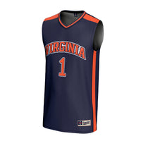 Virginia Cavaliers Basketball Jersey, Navy Sportswear Jersey Shirt, Sleeveless Athletic Tank Jersey, Casual Gift for Men, Style 202342828
