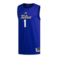Tulsa Golden Hurricane Basketball Jersey, Royal Replica Sportswear Jersey Shirt, Sleeveless Athletic Tank Jersey, Casual Gift for Men