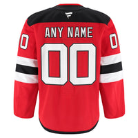 New Jersey Devils Hockey Jersey, Red Authentic Home Sportswear Jersey Shirt, Long Sleeve Hockey Sweater Jersey, Casual Gift for Men