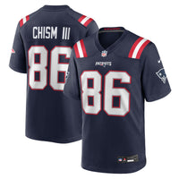 Efton Chism III New England Patriots Football Jersey, Navy Sportswear Jersey Shirt, Lightweight Breathable Athletic Jersey, Casual Gift for Men