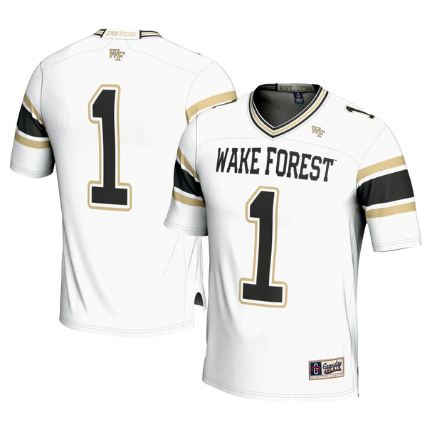 #1 Wake Forest Demon Deacons Football Jersey - White