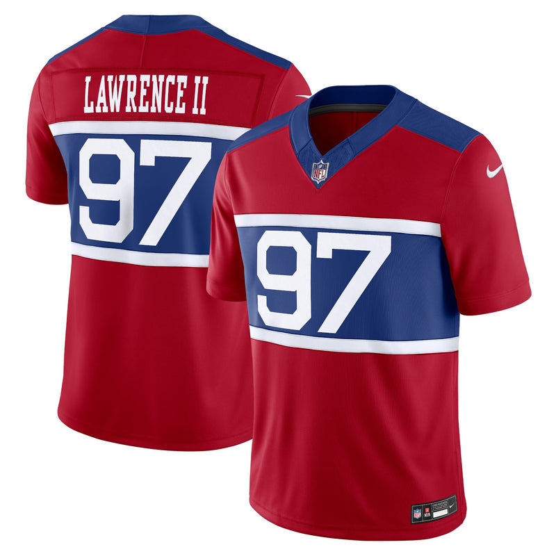 Dexter Lawrence II New York Giants Football Jersey, Red Sportswear Jersey Shirt, Lightweight Breathable Athletic Jersey, Casual Gift for Men