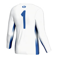 BYU Cougars Volleyball Jersey, White Lightweight Sportswear Jersey Shirt, Lightweight Breathable Athletic Jersey, Casual Gift for Men