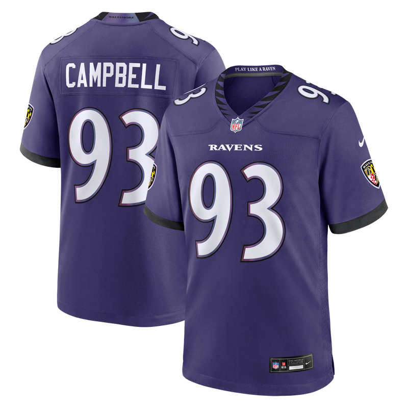 Calais Campbell Baltimore Ravens Football Jersey, Purple Sportswear Jersey Shirt, Lightweight Breathable Athletic Jersey, Casual Gift for Men