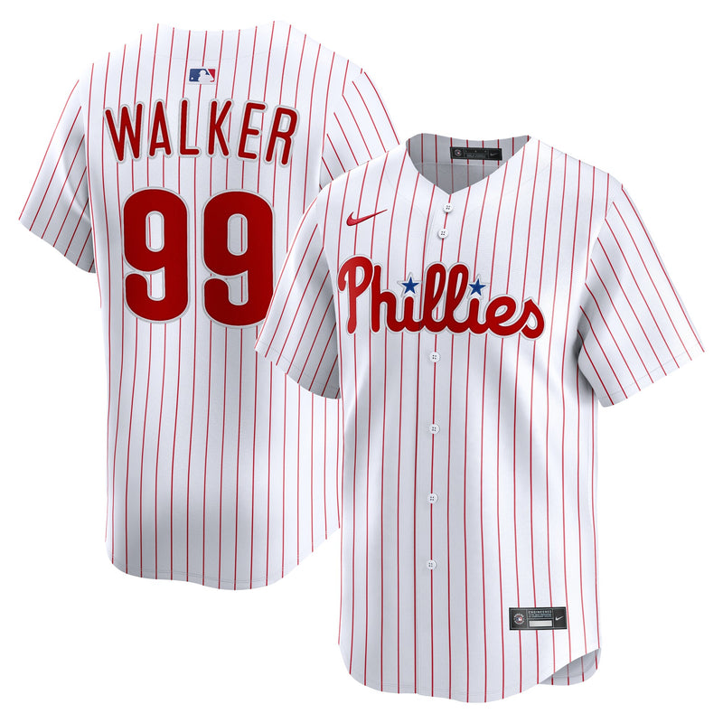 Taijuan Walker Philadelphia Phillies Baseball Jersey, White Sportswear Jersey Shirt, Lightweight Breathable Athletic Jersey, Casual Gift for Men