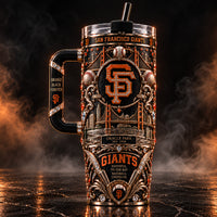 SF - Orange, Black and the Bay in Ornate Relief