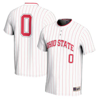 Ohio State Buckeyes Lightweight Softball Jersey, White Sportswear Jersey Shirt, Lightweight Breathable Athletic Jersey, Casual Gift for Men