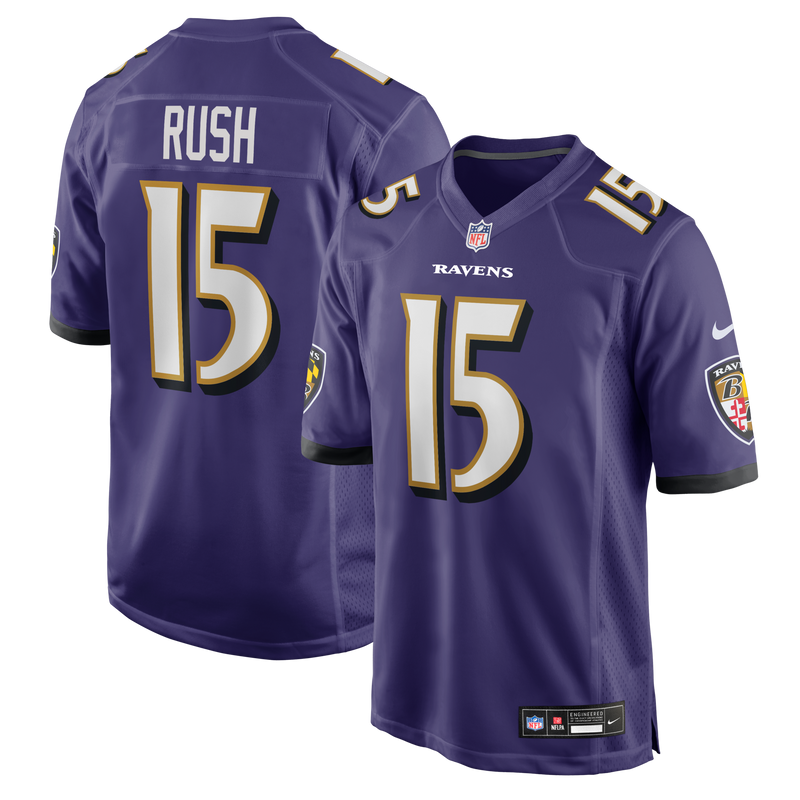 Cooper Rush Baltimore Ravens Football Jersey, Purple Game Sportswear Jersey Shirt, Lightweight Breathable Athletic Jersey, Casual Gift for Men