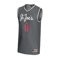 Saint Joseph's Hawks Basketball Jersey, Gray Fashion Lightweight Sportswear Jersey Shirt, Sleeveless Athletic Tank Jersey, Casual Gift for Men