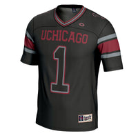 UChicago Maroons Football Jersey, Black Sportswear Jersey Shirt, Lightweight Breathable Athletic Jersey, Casual Gift for Men