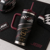 Trust Speed Legacy - JGR Checkered Flag Tumbler Graphic