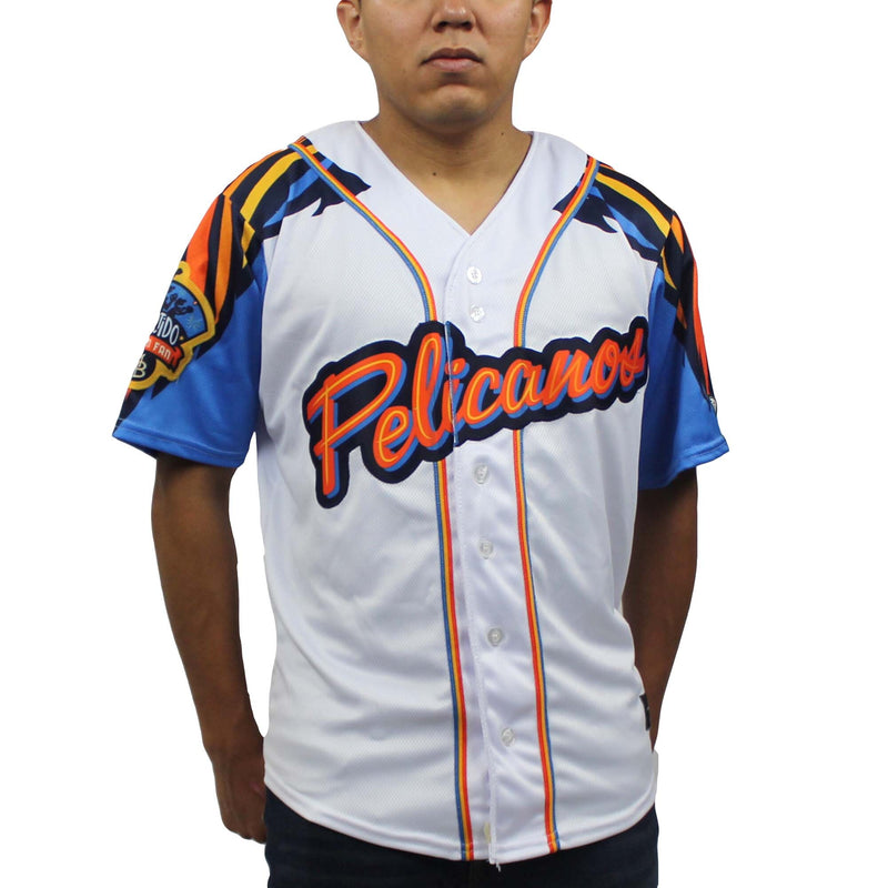 Myrtle Beach Pelicans Baseball Jersey, White Replica Sportswear Jersey Shirt, Lightweight Breathable Athletic Jersey, Casual Gift for Men