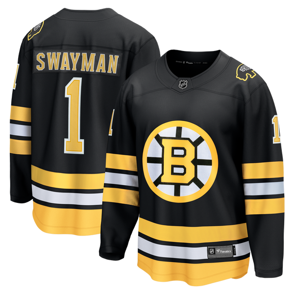Boston Bruins Jeremy Swayman Black Home Breakaway Jersey