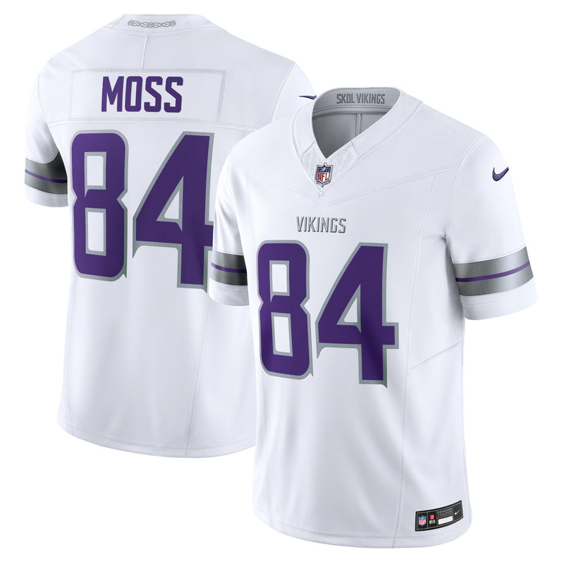 Randy Moss Minnesota Vikings Football Jersey, White Limited Sportswear Jersey Shirt, Lightweight Breathable Athletic Jersey, Casual Gift for Men