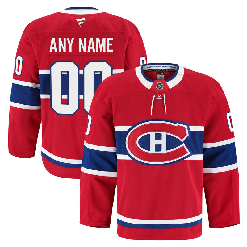 Montreal Canadiens Hockey Jersey, Red Authentic Sportswear Jersey Shirt, Long Sleeve Hockey Sweater Jersey, Casual Gift for Men, Style 202056761