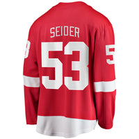 Moritz Seider Detroit Red Wings Hockey Jersey, Breakaway Home Sportswear Jersey Shirt, Long Sleeve Hockey Sweater Jersey, Casual Gift for Men